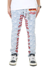 Load image into Gallery viewer, Ryan Men's premium jacquard pattern slim fit denim pant.
