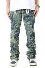 Load image into Gallery viewer, ROBIN Men's premium jacquard flare stacked fit denim pants
