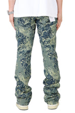 Load image into Gallery viewer, ROBIN Men's premium jacquard flare stacked fit denim pants
