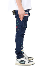 Load image into Gallery viewer, Rey Men's premium skinny twill cargo pants.
