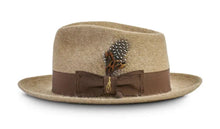 Load image into Gallery viewer, Casablanca - Long Hair Fur Felt Fedora - Camel
