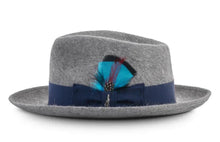 Load image into Gallery viewer, Fox Fedora - Gray - Long Hair
