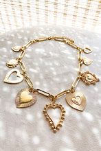 Load image into Gallery viewer, SC - Casey Gold Heart Charm Necklace
