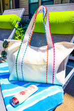 Load image into Gallery viewer, SC - ETA 4/6 - Spencer Rick Rack Trim Tote Bag
