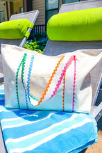 Load image into Gallery viewer, SC - ETA 4/6 - Spencer Rick Rack Trim Tote Bag
