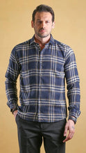 Load image into Gallery viewer, The Woodsman Shirt(Navy Plaid)
