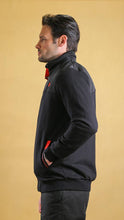 Load image into Gallery viewer, The Quarter-Panel Tech Sweater (black)
