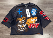 Load image into Gallery viewer, PORTER S/N Jersey 3/4 Sleeve Crop Top Tee
