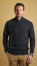 Load image into Gallery viewer, The Quarter Zipper Sweater (Black)
