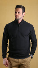 Load image into Gallery viewer, The Quarter Zipper Sweater (Black)

