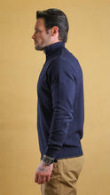 Load image into Gallery viewer, The Quarter Zipper Sweater(Navy)
