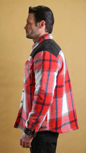 Load image into Gallery viewer, The Wanderer Shacket (Crimson Plaid)
