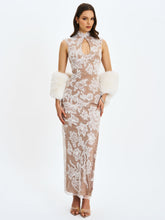 Load image into Gallery viewer, Jazmin White Multi-wear Faux Fur Scarf
