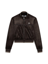 Load image into Gallery viewer, Leta Velour Jacket- Mulch
