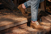Load image into Gallery viewer, CALTO - J1312 - 3 Inches Taller (Khaki Brown) - Business Casual Leather Derbies
