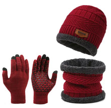 Load image into Gallery viewer, Winter Scarf Gloves Three-piece Set - # BOAA23510001
