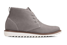 Load image into Gallery viewer, CALTO - J2192 - 2.6 Inches Taller (Grey/White Sole) - Nubuck Chukka Boots
