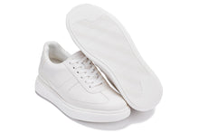 Load image into Gallery viewer, CALTO - J2201 - 2.6 Inches Taller (White/White Sole) - Lightweight Nappa Sneakers
