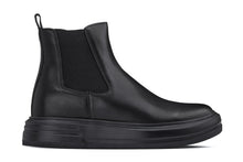 Load image into Gallery viewer, CALTO - J24810 - 3 Inches Taller (Noir) - Lightweight Smooth Nappa Chelsea Zipper Boots
