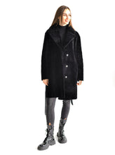 Load image into Gallery viewer, Genuine Shearling Merino Lamb Leather Coat by Punto Leather
