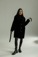 Load image into Gallery viewer, Genuine Shearling Merino Lamb Leather Coat by Punto Leather
