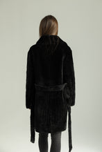 Load image into Gallery viewer, Genuine Shearling Merino Lamb Leather Coat by Punto Leather
