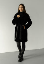 Load image into Gallery viewer, Genuine Shearling Merino Lamb Leather Coat by Punto Leather
