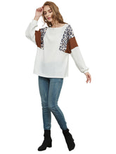 Load image into Gallery viewer, Leopard Pullover Knit Sweater
