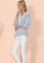 Load image into Gallery viewer, V Neck Lace Trim Sweater
