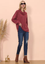 Load image into Gallery viewer, Cowl Neck Long Sleeve Pullover
