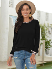 Load image into Gallery viewer, Leopard Contrast Pocket Pullover

