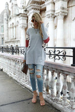 Load image into Gallery viewer, Leopard Color Contrast Pullover Tunic

