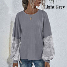 Load image into Gallery viewer, Two Tone Sleeve Knit Sweater
