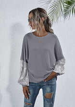 Load image into Gallery viewer, Two Tone Sleeve Knit Sweater
