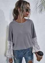 Load image into Gallery viewer, Two Tone Sleeve Knit Sweater

