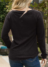 Load image into Gallery viewer, Cross Stitching Textured Pullover

