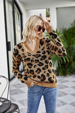 Load image into Gallery viewer, Leopard Print Warm Knit Sweater
