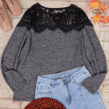 Load image into Gallery viewer, Lace Shoulder Summer Pullover
