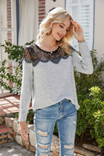 Load image into Gallery viewer, Lace Shoulder Summer Pullover
