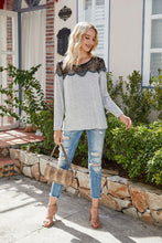 Load image into Gallery viewer, Lace Shoulder Summer Pullover
