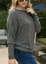 Load image into Gallery viewer, Heather Knit Boatneck Pullover
