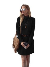 Load image into Gallery viewer, Soft Turtleneck Tunic Sweater
