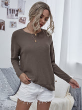 Load image into Gallery viewer, Twist Back Waffle Knit Sweater
