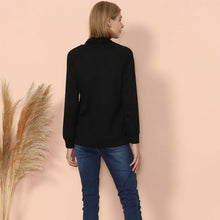 Load image into Gallery viewer, Waffle Knit Cowl Neck Pullover
