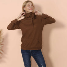 Load image into Gallery viewer, Waffle Knit Cowl Neck Pullover

