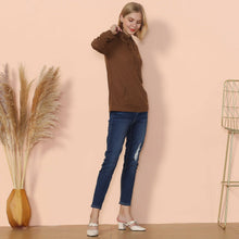 Load image into Gallery viewer, Waffle Knit Cowl Neck Pullover
