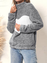 Load image into Gallery viewer, Fluffy Two Tone Quarter Zip
