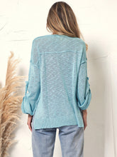 Load image into Gallery viewer, Henley Knit Cuffed Long Sleeve
