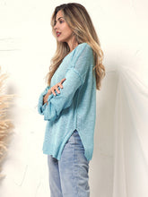 Load image into Gallery viewer, Henley Knit Cuffed Long Sleeve
