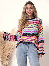 Load image into Gallery viewer, Cut Out Knitted Boho Sweater
